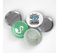 Set di 5 Spille personalizzate con il tuo file - Spille tonde disponibili in 2 misure (50mm)