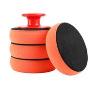 Set di 5 spugne per ceretta con manico che include 1 manico ergonomico e 4 spugne strumento per la ceratura dell'auto per una facile lucidatura dell'auto strumento di dettaglio