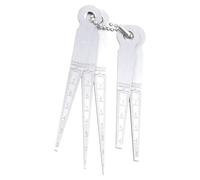 Set di 5 strumenti di misura in acciaio con scala chiara per saldatura e ispezioni meccaniche strumento di ispezione del posto