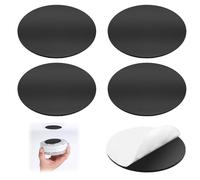 Set di 5 Supporti Magnetici per Rilevatore di Fumo - Pastiglie Adesive, Installazione Senza Foratura, Compatibili con Rilevatori di Incendio e Gas, Magneti Forti, Diametro 70 mm
