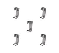 Set di 5 supporti per ferro arricciacapelli da parete, organizer per ferri da stiro, grigio, 12 x 5,2 cm