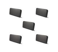Set di 5 supporti per forbici da parrucchiere, per barbieri e parrucchieri, colore nero