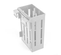 Set di 5 supporti per piante da acquario con fori preforati per un corretto drenaggio e aiutare a prevenire la putrefazione delle radici nelle piante acquatiche (bianco)
