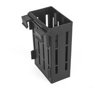 Set di 5 supporti per piante da acquario in plastica con fori di drenaggio, per promuovere la salute delle radici e creare attraenti acquari in acquari (nero)