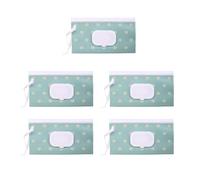 Set di 5 supporti umidi resistenti all'umidità e leggeri, adatti per borse, zaini, passeggini, dispenser di salviette umidificate