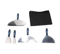 Set di 5 taglierine per stucco e taglierine per nastro con lame in acciaio inossidabile lucidate a specchio, include dimensioni 2 4 10 12 e 14 pollici e custodia in nylon Oxford