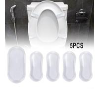 Set di 5 tamponi in silicone per sedile WC, facili da staccare e per stabilità e protezione