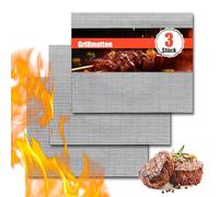 Set di 5 tappetini per barbecue, 42 x 36 cm, griglia antiaderente, riutilizzabile, resistente al calore, per barbecue a gas, a carbone, griglia elettrica, forno, cottura, friggitrice ad aria