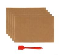 Set di 5 tappetini per barbecue in rame massiccio per non grigliare e cuocere