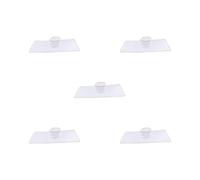 Set di 5 tappetini riutilizzabili per lettino da massaggio con foro per il viso, colore: bianco