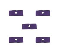 Set di 5 tappetini riutilizzabili per lettino da massaggio con foro per il viso, viola