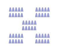 Set di 5 tappi per pennino, 10 pezzi, resistenti ai graffi, pratici e rimovibili, in silicone, per touch screen, facili da installare, colore: viola chiaro