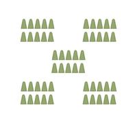 Set di 5 tappi per pennino, resistenti ai graffi, in silicone, per touchscreen ad alta sensibilità, colore: verde matcha