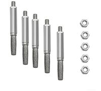Set di 5 teste per smerigliatura per motosega, punte cilindriche per affilatura efficiente, compatibili con affilatrici elettriche per motosega (5 pezzi, 5 mm)