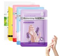 Set Di 5 Tipi Di Maschere per Mani - Lavanda, Rosa, Latte Di Capra Con Niacinamide, Aloe Vera E Honey, 5 Pezzi, Idratazione Intensiva per Pelle Molto Secca, Ripara Le Mani Ruvide, Per Uomini & Donne