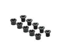 Set di 5 viti per Corona Bici in alluminio compatibili con ingranaggi doppi a 5 razze Specialités T.A. Noir