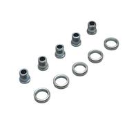 Set di 5 viti per Corona Bici per strada, terza corona, acciaio inox Stronglight Argento