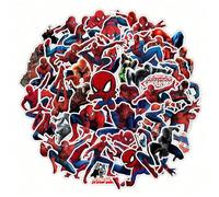 Set di 50 adesivi di Spider-Man Marvel, decorazioni per film Disney, anime, skateboard, laptop, motocicletta, impermeabili, simpatici cartoni animati, regali per bambini, riempitivi per calze di Natal