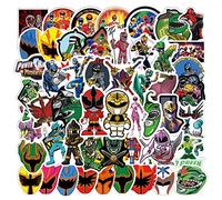 Set di 50 adesivi dinosauri Mighty Morphin Power Rangers - Decorazione carina per auto, computer portatile, skateboard, bicicletta, moto, adatto agli adulti