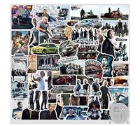 Set di 50 adesivi Fast & Furious per auto, computer portatile, chitarra, skateboard, moto, bicicletta, set di adesivi Fast & Furious in vinile, impermeabili, per adolescenti, bambini, adulti