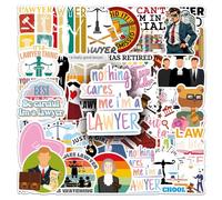 Set di 50 adesivi per avvocato, impermeabili, in vinile, per laptop, bambini, auto, moto, skateboard, bagagli, valigie, computer, graffiti Decal