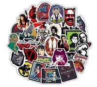 Set di 50 adesivi per film famosi, set di adesivi classici per graffiti, impermeabili, in vinile, per laptop, bambini, auto, moto, skateboard, bagagli, valigie