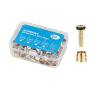 Set di 50 biciclette tubo freno idraulico, raccordi per tubi dell'olio, vite di collegamento, sfiato per parti della bicicletta, testa del freno dell'olio