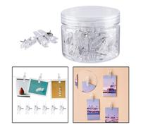 Set di 50 clip a pressione per mappa da viaggio segnapunti puntine da