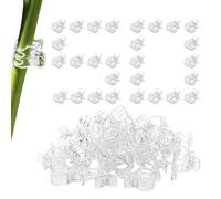 Set di 50 clip di supporto per piante di orchidee, morsetti verticali per la crescita della vite, strumento di fissaggio per serra, di fissaggio per stelo da giardino durevoli, da utilizzare