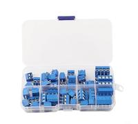 Set di 50 connettori per morsettiera PCB passo 5 0 mm con terminali a vite 2P 3P 4P per cablaggio elettrico corrente nominale 10A