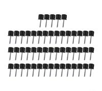 Set di 50 ditali per pali per tende e tende da sole, adatti per 16 tubi da 25 mm, struttura in plastica e lega di alluminio, garantisce una vestibilità aderente (25 mm)