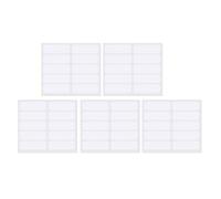 Set di 50 etichette adesive fatte a mano, resistenti, non si stirano, per abbigliamento per bambini, etichette per scrivere a mano, per l'organizzazione dell'abbigliamento domestico