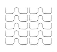 Set di 50 frammenti per alberi da frutto, a forma di M, per diffondere i rami, promuovere la crescita delle piante, ottimale circolazione dell'aria e luce in zinco, durevole, bianco, tre misure, per