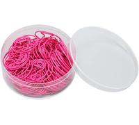 Set di 50 graffette per carta, piccole graffette a forma di carino, design unico per l'organizzazione di documenti scolastici e ufficio, leggere e portatili, in plastica, con spazio per riporre