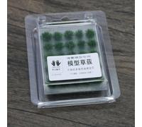 Set di 50 grappoli di erba statica, per modellini ferroviari e paesaggi in miniatura, decorazione fai da te in modelli architettonici e tavoli di sabbia (verde scuro)