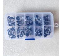 Set di 50 guide per canna da pesca con anelli in ceramica liscia, compatibili con diametro interno della canna da 1,6 mm fino a 3,8 mm (stile antico)