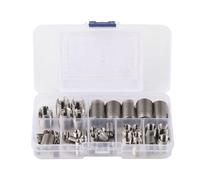 Set di 50 inserti filettati autofilettanti per filettatura interna M3-M12, in acciaio inox, con custodia