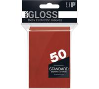 Set di 50 maniche Ultra Pro Pro-Gloss formato standard 66x91 mm (rosso)