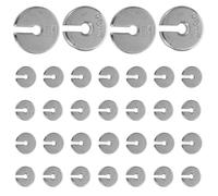 Set di 50 masse scanalate in metallo da laboratorio per esperimenti di fisica,