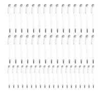 Set di 50 penne stilografiche in metallo, con clip argentata, per esperti, insegnanti, studenti, viaggi, scuola, ufficio e riunioni