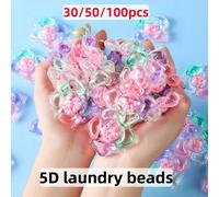 Set di 50 pezzi di palline per il bucato 3-in-1 Sakura - Detersivo concentrato per lavanderia profumato, ammorbidente, rimozione efficace di macchie, antistatico, per tessuti delicati con tecnologia S