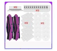 Set Di 50 Pezzi Di Spazzola For Aspirapolvere, Sacchetto For La Polvere, Filtro E Panno For Mocio, Compatibile Con Midea, V12, Compatibile Con Eureka, Parti Di Ricambio For Aspirapolvere J12 Ultra