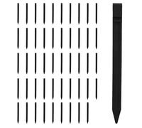 Set di 50 picchetti di ancoraggio a terra in plastica da 24 cm, robusti picchetti per tenda, punte di ancoraggio, per tende, asse da terra, bordatura, prato, giardino esterno