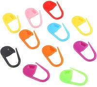 Set di 50 piccoli pennarelli con anelli in plastica di colore casuale per maglieria - 50 pezzi - per maglieria - ganci - ganci