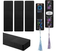 Set di 50 porta segnalibri in resina Kraft Copertina segnalibro fai da te Confezione segnalibro Decorazione per segnalibri, imballaggi per piccole imprese, bomboniere