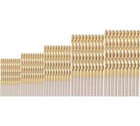 Set di 50 punte elicoidali per trapano da 1 mm, 1,5 mm, 2 mm, 2,5 mm, 3 mm, set di punte da trapano in acciaio super rapido, per legno, metallo, vetro, accessori per utensili elettrici