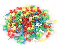 Set Di 50 Puntine Colorate, Lunghezza 22 Mm, Testa in Plastica Con Punta in Meta