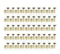 Set di 50 raccordi per tubi del freno idraulico per biciclette, raccordi per tubi di olio, inserti di collegamento, bulloni di spurgo per parte bici inserto freno per biciclette