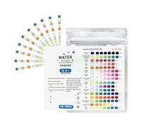 Set di 50 Tester per acqua potabile 16 in 1, strisce per spa e piscina, tester per analisi della qualità dell'acqua del rubinetto dell'acquario con provetta test bromo pH durezza cloro libero rame