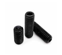 Set di 50 viti a testa esagonale, M1,6, M2, M2,5, M3, M3,5, M4, M5, M6, M8, in acciaio inox classe 304, classe 304, colore nero, 12 mm, M5